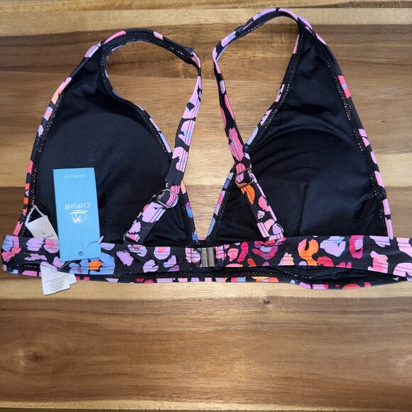 Cupshe Leopard Print Bralette & Standard Rise Hipster Bikini Set (L) - Picture 5 of 8